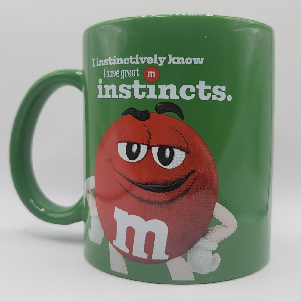 M&M's 2024 Green Mug "Instinctively Know I Have Great Instincts" Cup - Picture 3 of 7